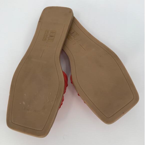 Dolce Vita Clear Orange Vegan Leather NYX Flat Slide Sandal Size 7 - Picture 7 of 7